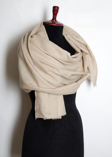 Featherlight Cashmere Shaw Natural Handwoven Himalayan Pashmina (Copy)