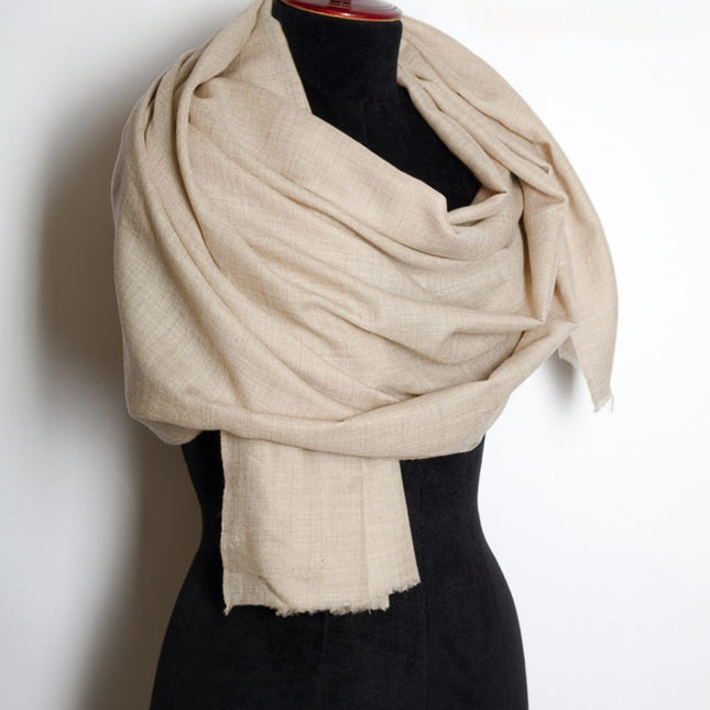 Featherlight Cashmere Shaw Natural Handwoven Himalayan Pashmina (Copy)