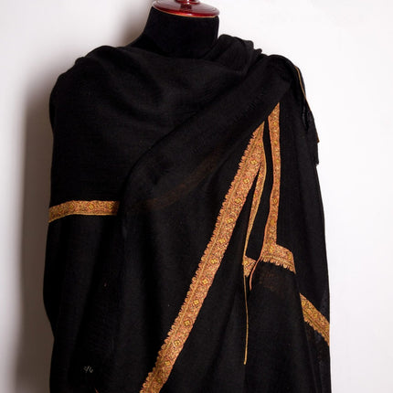 Hand Embroidered Cashmere Shawl 100% Himalayan Pashmina