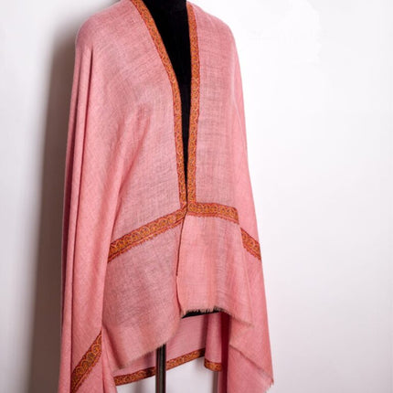 Hand Embroidered Cashmere Shawl 100% Himalayan Pashmina