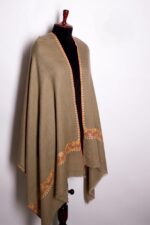 Handwoven Cashmere Shawl Colorful Floral Embroidered Wrap