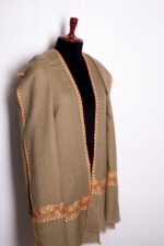 Handwoven Cashmere Shawl Colorful Floral Embroidered Wrap