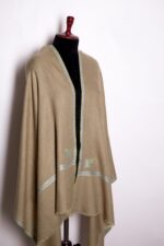Handwoven Cashmere Shawl Colorful Floral Embroidered Wrap