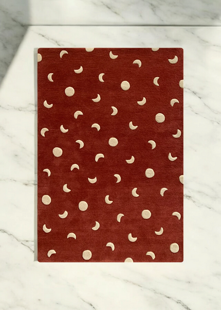 Dreamland Moon Rug – Soft Wool Hand Tufted Kids Carpet