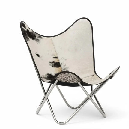 Hairon Leather Butterfly Chair Handmade Luxury Recliner for Your Living Space