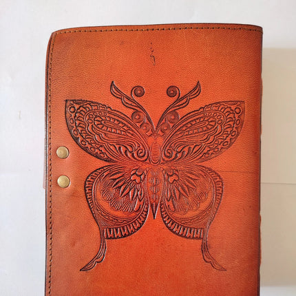 Butterfly Embossed Leather Journal