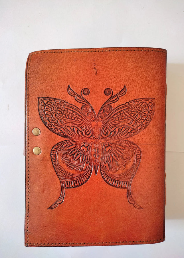 Butterfly Embossed Leather Journal