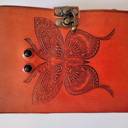 Butterfly Embossed Leather Journal