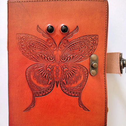Butterfly Embossed Leather Journal