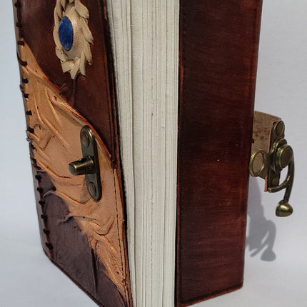 Hocus Pocus Blue Stone Leather Journal