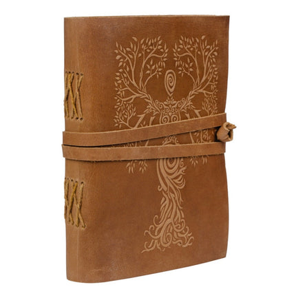 Tree of Life Blank Leather Journal Notebook