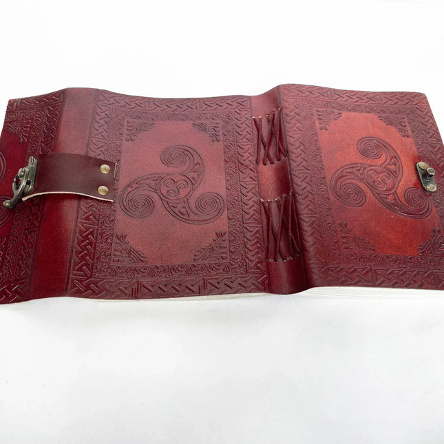 Antique Book of Shadows Celtic Symbol Leather Notebook