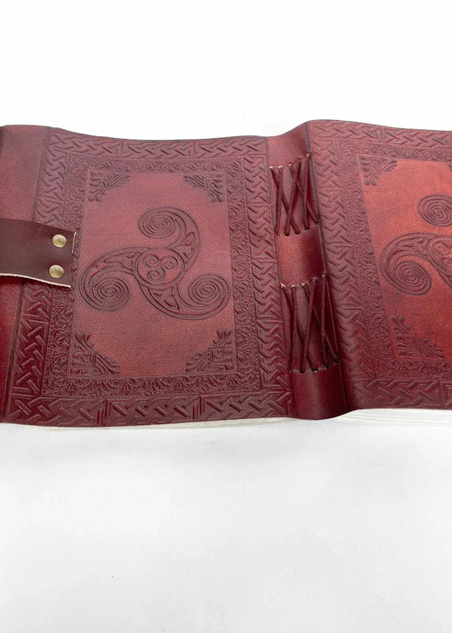 Antique Book of Shadows Celtic Symbol Leather Notebook