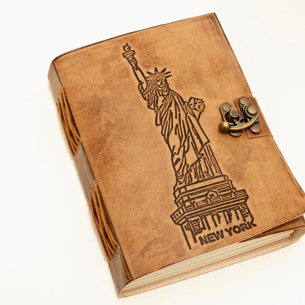 Statue Of Liberty Handmade Leather Notebook