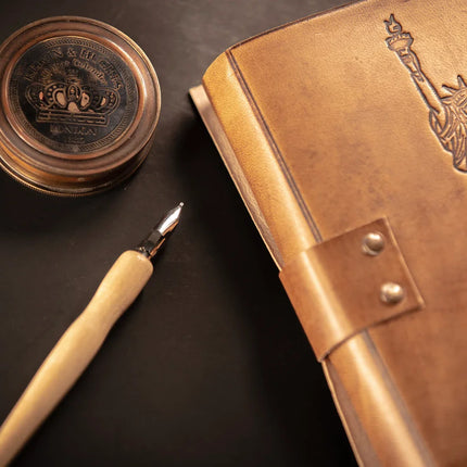 Statue Of Liberty Handmade Leather Notebook
