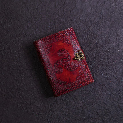 Antique Book of Shadows Celtic Symbol Leather Notebook