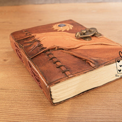 Hocus Pocus Blue Stone Leather Journal