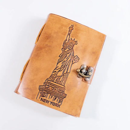 Statue Of Liberty Handmade Leather Notebook