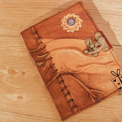 Hocus Pocus Blue Stone Leather Journal