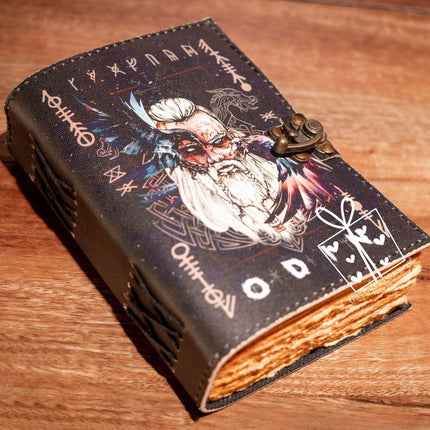 Handmade Odin Leather Diary – Vintage Deckle Edge Journal
