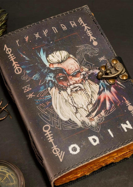 Handmade Odin Leather Diary – Vintage Deckle Edge Journal