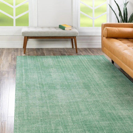 Blue Handwoven Aesthetic Wool Area Rugs