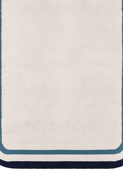 Scallop Edge Wool Rug, Bohemian Decor Handmade Wool Area Rug