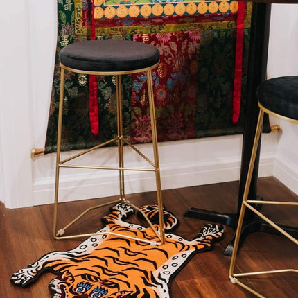 Tibetan Tiger Rug Hand Tufted Meditation Rug