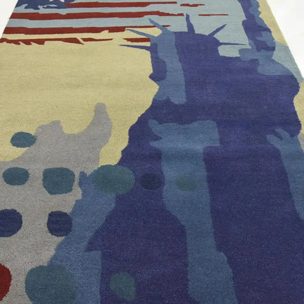 Statue Of Liberty Soft Gabbeh Rug For Bedroom