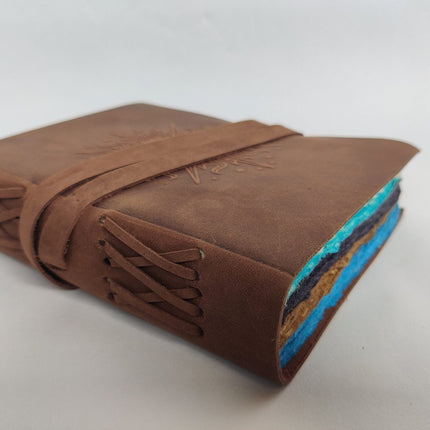 Handmade Sun &amp; Moon Leather Journal