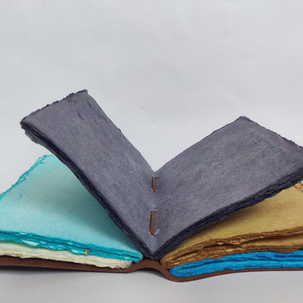 Handmade Sun &amp; Moon Leather Journal