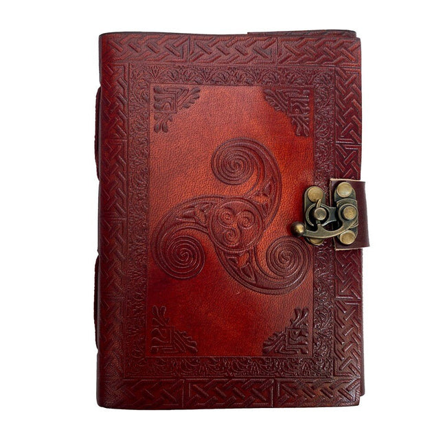 Antique Book of Shadows Celtic Symbol Leather Notebook