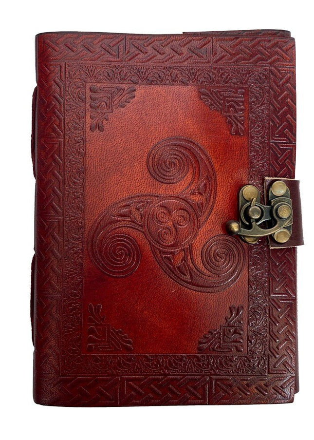Antique Book of Shadows Celtic Symbol Leather Notebook