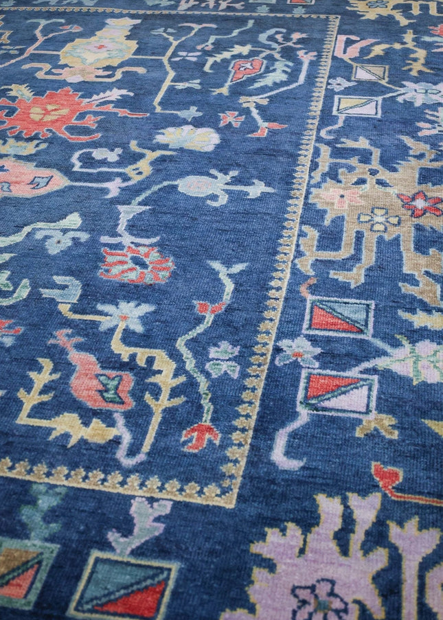 Traditional Oushak Carpet For Living Room