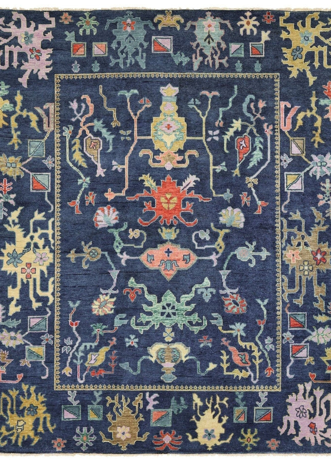 Traditional Oushak Carpet For Living Room