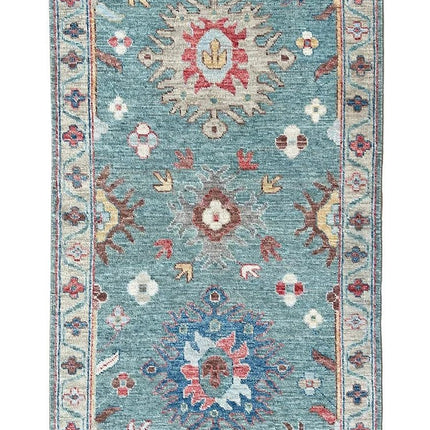 Turqouise Color Traditional Carpet For Living Room Decor