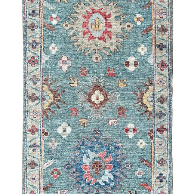 Turqouise Color Traditional Carpet For Living Room Decor