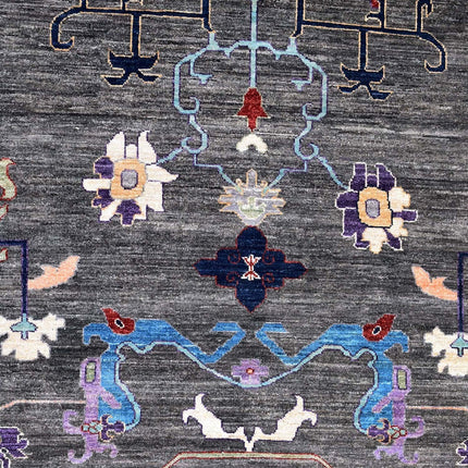 Traditional Handwoven Oushak Wool Rug