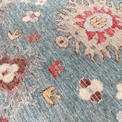 Turqouise Color Traditional Carpet For Living Room Decor