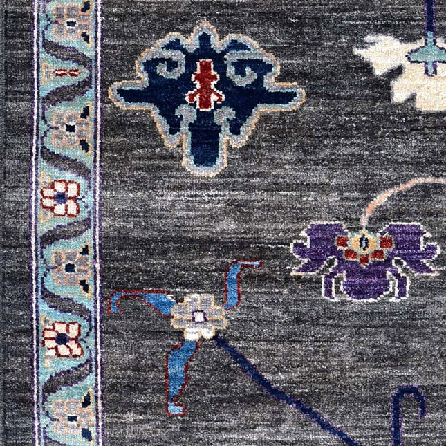 Traditional Handwoven Oushak Wool Rug