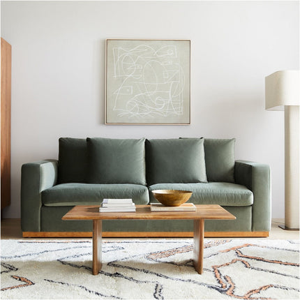 Hand Tufted Abstract Lines Enriched Wool Rug