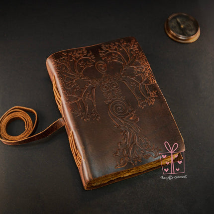 Tree of Life Leather Journal Daily planner