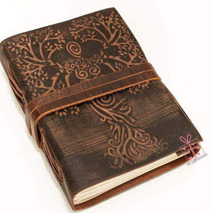 Tree of Life Leather Journal Daily planner