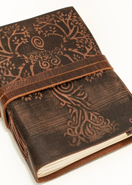 Tree of Life Leather Journal Daily planner