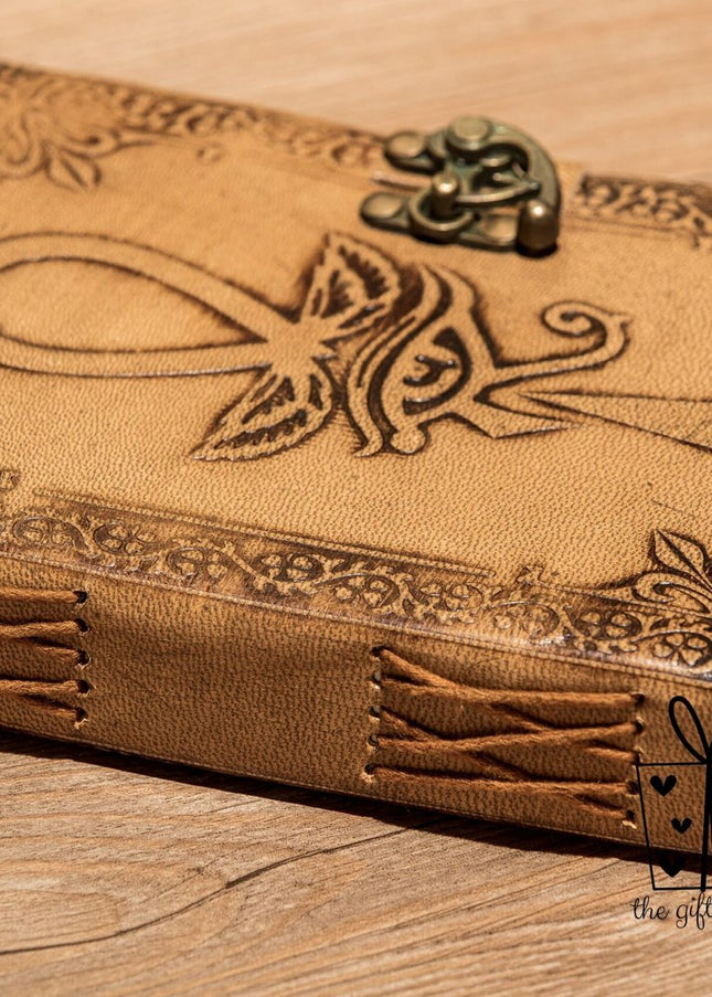 Evil Eye Book of Shadows Grimoire Leather Notebook