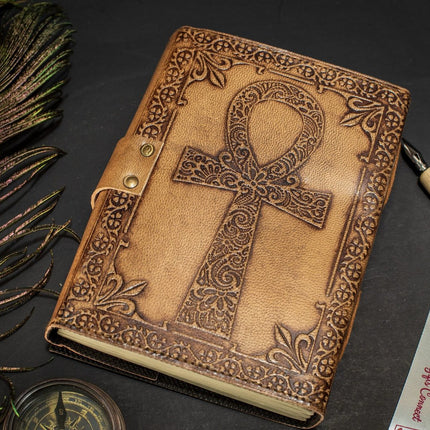 Evil Eye Book of Shadows Grimoire Leather Notebook