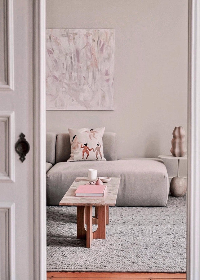Thick Hand Woven Modern Wool Area Rug