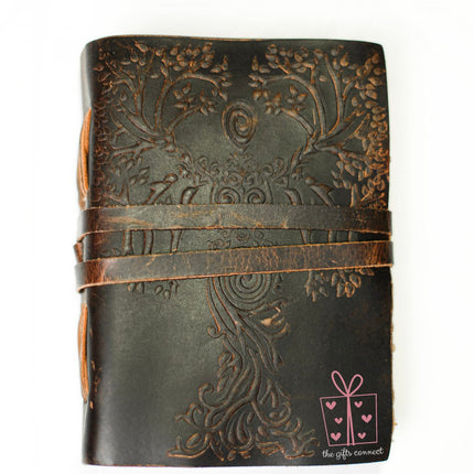 Tree of Life Leather Journal Daily planner
