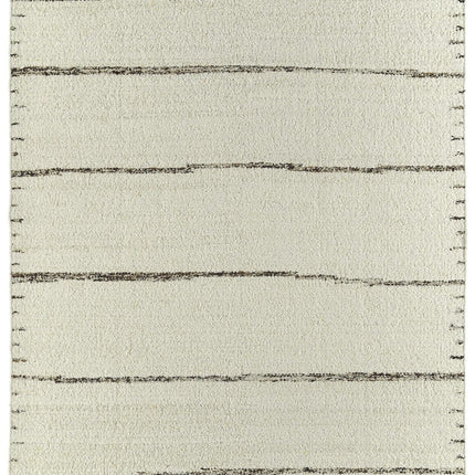 Handwoven Wool Rug: Modern Minimalist 8x10 Area Rug