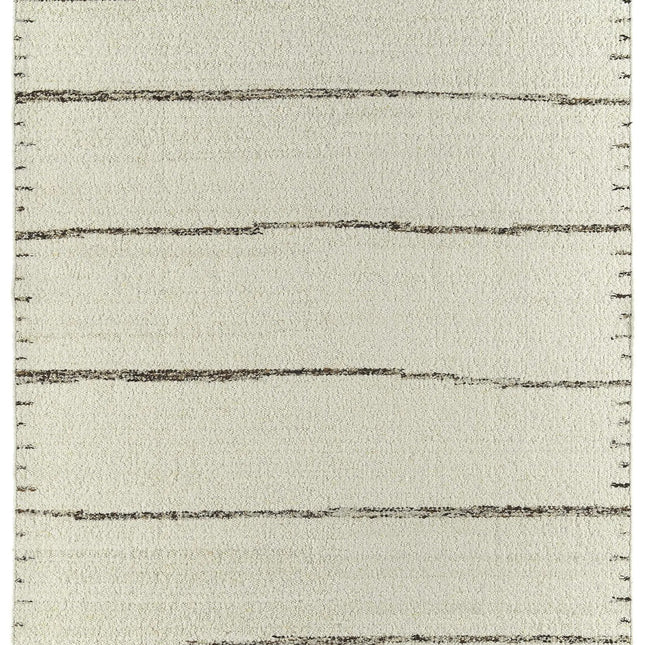 Handwoven Wool Rug: Modern Minimalist 8x10 Area Rug